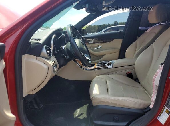 55SWF4KB4GU142487 2016 MERCEDES-BENZ C Red Widok wnętrza z przodu