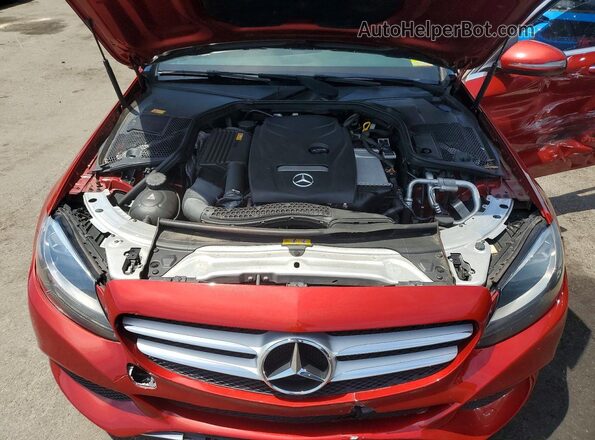 55SWF4KB4GU142487 2016 MERCEDES-BENZ C Red Widok wnętrza z tyłu