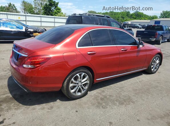 55SWF4KB4GU142487 2016 MERCEDES-BENZ C Red Tył prawy