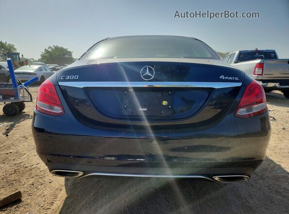 55SWF4KB4HU207159 2017 MERCEDES-BENZ C Blue Widok z tyłu