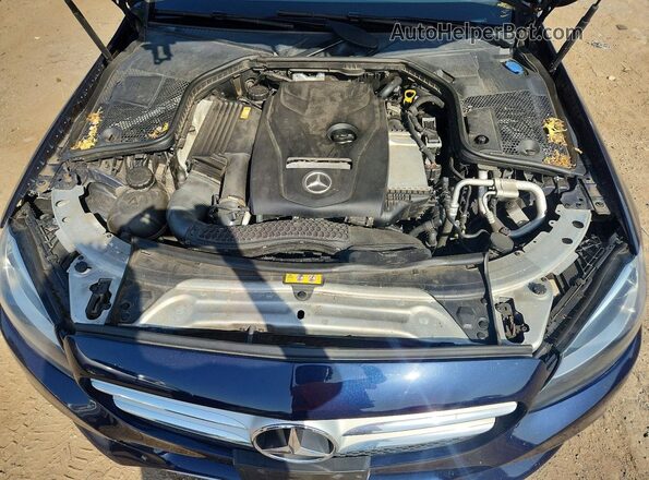 55SWF4KB4HU207159 2017 MERCEDES-BENZ C Blue Widok wnętrza z tyłu