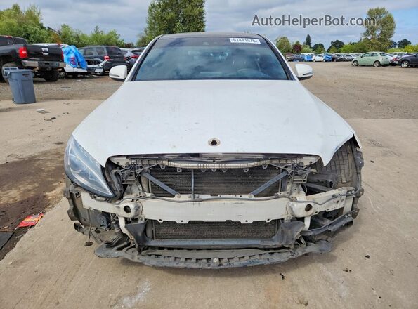 55SWF4KB4HU208084 2017 MERCEDES-BENZ C Белый Вид спереди