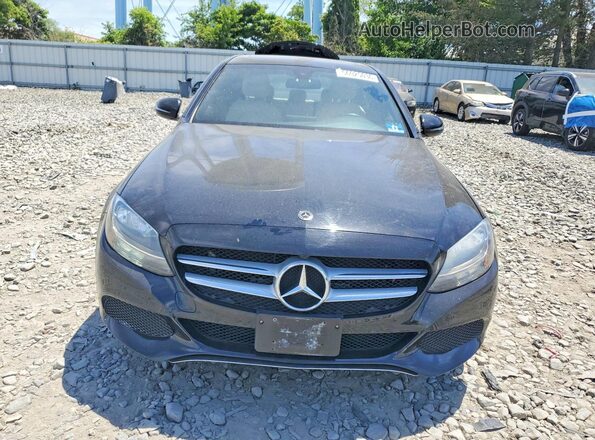 55SWF4KB4JU249563 2018 MERCEDES-BENZ C Black Front view