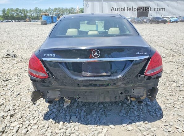 55SWF4KB4JU249563 2018 MERCEDES-BENZ C Black Rear view