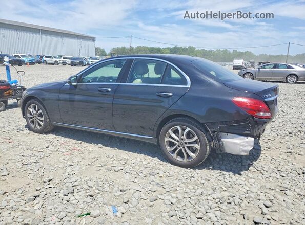 55SWF4KB4JU249563 2018 MERCEDES-BENZ C Black Rear left