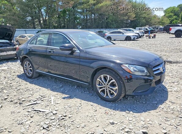 55SWF4KB4JU249563 2018 MERCEDES-BENZ C Black Front right