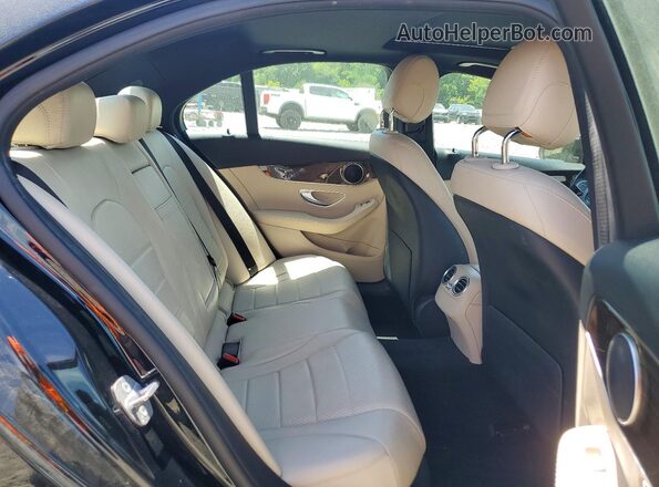 55SWF4KB4JU249563 2018 MERCEDES-BENZ C Black Rear seats view