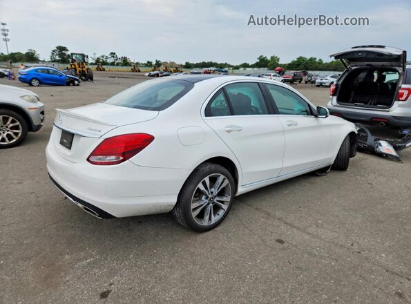 55SWF4KB4JU278917 2018 MERCEDES-BENZ C White Rear right