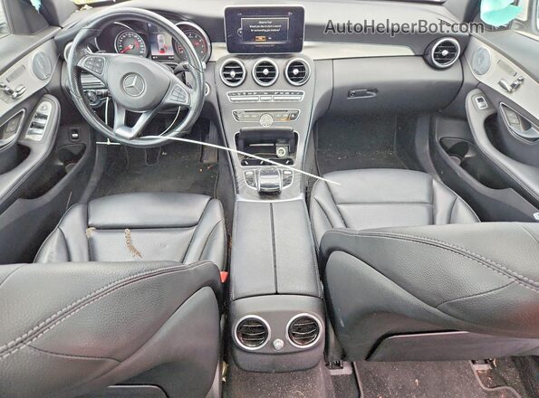 55SWF4KB4JU278917 2018 MERCEDES-BENZ C White Dashboard view