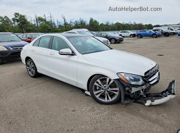 55SWF4KB4JU278917 2018 MERCEDES-BENZ C White Front right