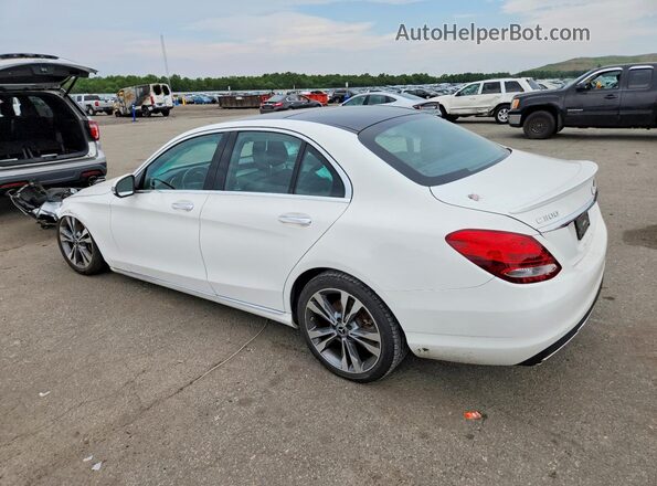 55SWF4KB4JU278917 2018 MERCEDES-BENZ C White Rear left