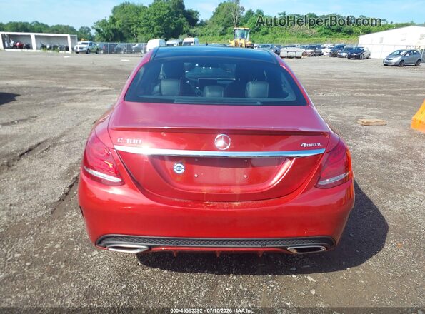 55SWF4KB5GU099679 2016 MERCEDES-BENZ C-CLASS Red 