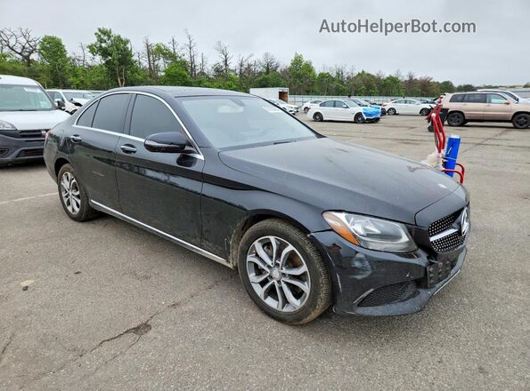 55SWF4KB5GU106534 2016 MERCEDES-BENZ C Черный Передняя правая четверть
