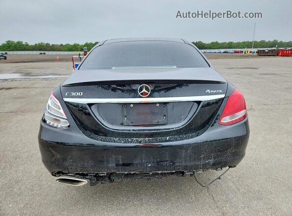 55SWF4KB5GU106534 2016 MERCEDES-BENZ C Черный Вид сзади