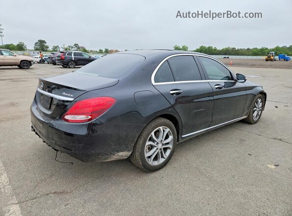 55SWF4KB5GU106534 2016 MERCEDES-BENZ C Черный Задняя правая четверть