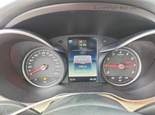 55SWF4KB5GU106534 2016 MERCEDES-BENZ C Черный Вид щитка приборов