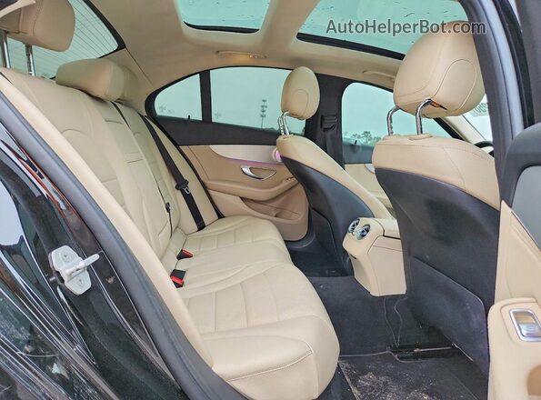 55SWF4KB5GU106534 2016 MERCEDES-BENZ C Черный Вид задних сидений