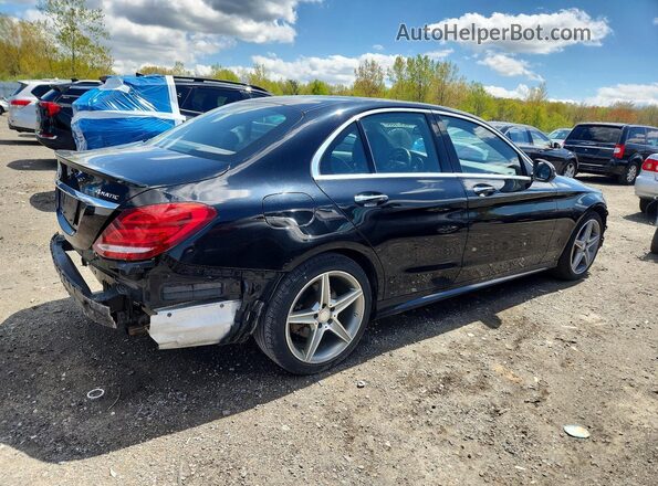 55SWF4KB5GU117114 2016 MERCEDES-BENZ C Black Հետևի աջ