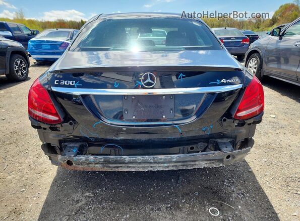 55SWF4KB5GU117114 2016 MERCEDES-BENZ C Black Հետևի տեսք