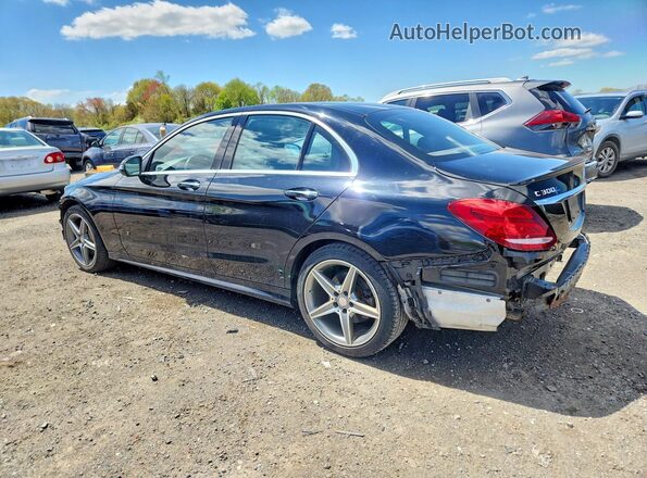 55SWF4KB5GU117114 2016 MERCEDES-BENZ C Black Հետևի ձախ
