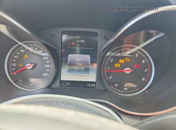 55SWF4KB5GU117114 2016 MERCEDES-BENZ C Black Սարքավորումների վահանակի տեսք