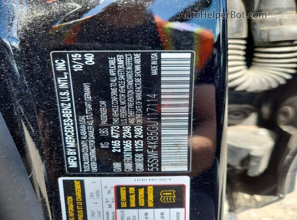 55SWF4KB5GU117114 2016 MERCEDES-BENZ C Black Շարժիչի բաժամունքի տեսք