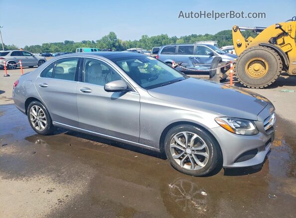 55SWF4KB5GU118215 2016 MERCEDES-BENZ C Серебряный Передняя правая четверть