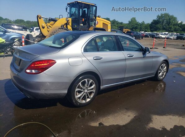 55SWF4KB5GU118215 2016 MERCEDES-BENZ C Серебряный Задняя правая четверть