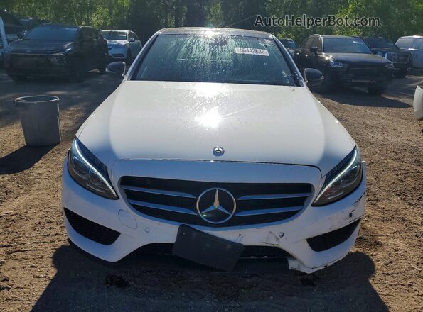 55SWF4KB5HU185026 2017 MERCEDES-BENZ C White Widok z przodu
