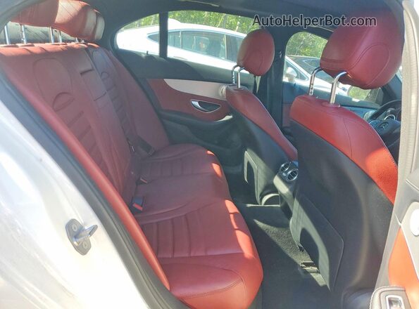 55SWF4KB5HU185026 2017 MERCEDES-BENZ C White Widok tylnych siedzeń