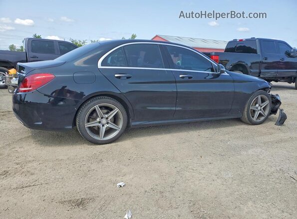 55SWF4KB5HU190033 2017 MERCEDES-BENZ C Black უკანა მარჯვენა