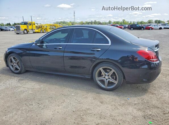 55SWF4KB5HU190033 2017 MERCEDES-BENZ C Black უკანა მარცხენა