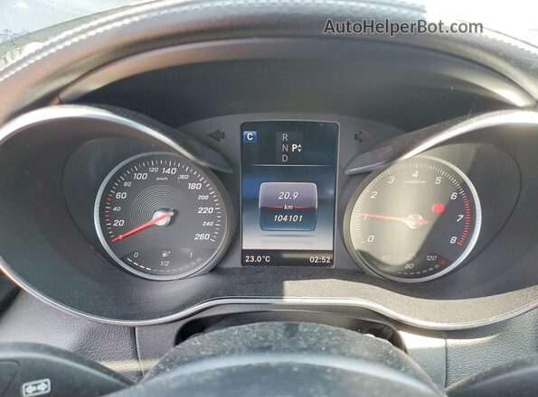 55SWF4KB5HU190033 2017 MERCEDES-BENZ C Black ხელსაწყოთა პანელის ხედი
