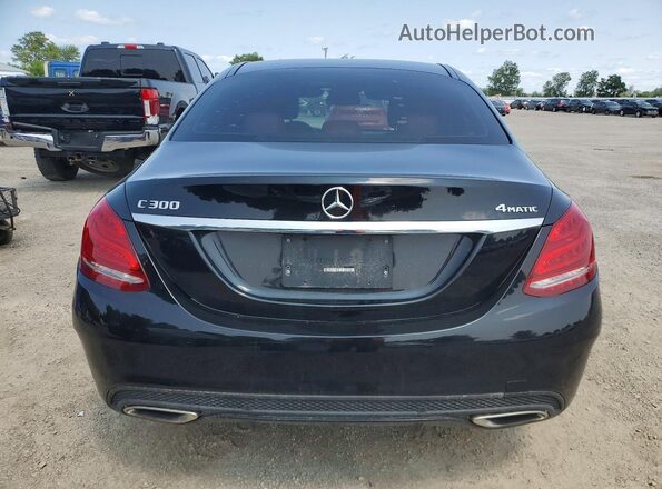 55SWF4KB5HU190033 2017 MERCEDES-BENZ C Black უკანა ხედი