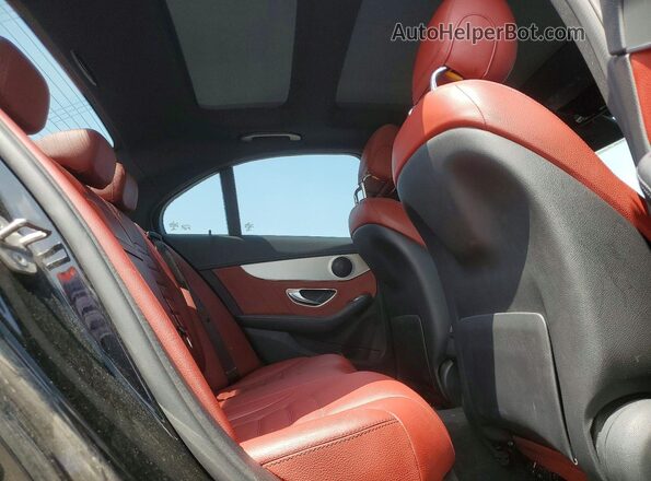 55SWF4KB5HU190033 2017 MERCEDES-BENZ C Black უკანა სავარძლების ხედი