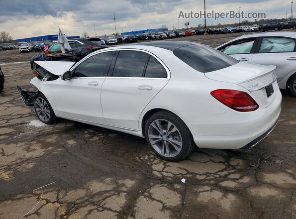 55SWF4KB5HU197015 2017 MERCEDES-BENZ C White Rear left