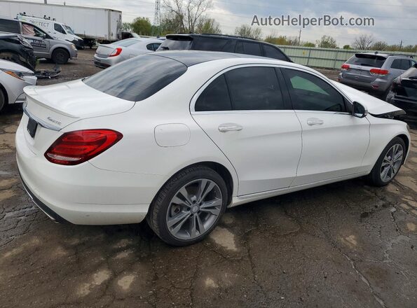 55SWF4KB5HU197015 2017 MERCEDES-BENZ C White Rear right