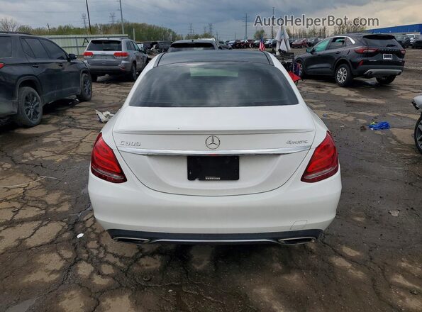 55SWF4KB5HU197015 2017 MERCEDES-BENZ C White Rear view