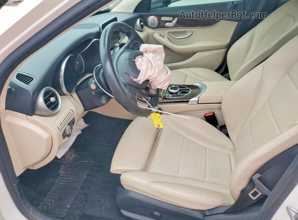 55SWF4KB5HU197015 2017 MERCEDES-BENZ C White Front interior view