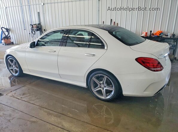 55SWF4KB5HU205422 2017 MERCEDES-BENZ C White Задня ліва чверть
