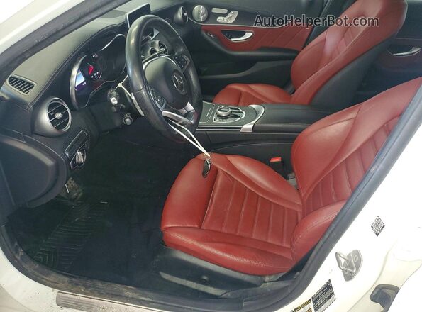 55SWF4KB5HU205422 2017 MERCEDES-BENZ C White Вид салону спереду