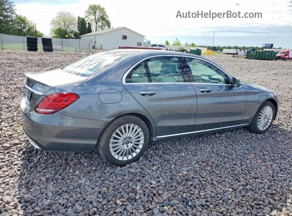 55SWF4KB5HU223273 2017 MERCEDES-BENZ C Gray Trasero derecho