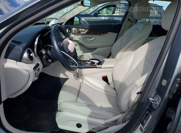 55SWF4KB5HU223273 2017 MERCEDES-BENZ C Gray Vista interior delantera