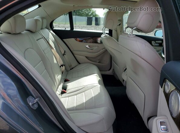55SWF4KB5HU223273 2017 MERCEDES-BENZ C Gray Vista de los asientos traseros