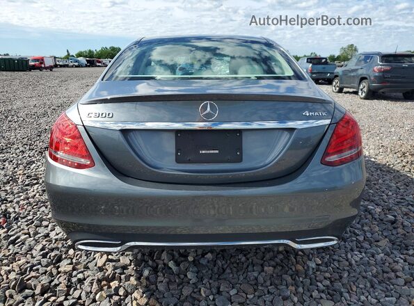 55SWF4KB5HU223273 2017 MERCEDES-BENZ C Gray Vista trasera