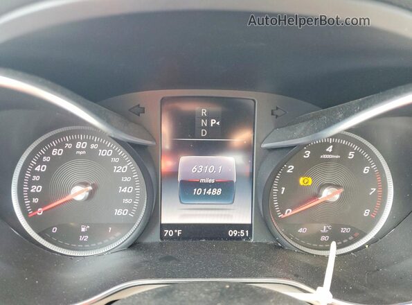55SWF4KB5HU223273 2017 MERCEDES-BENZ C Gray Vista del cuadro de instrumentos