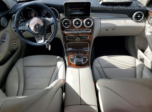 55SWF4KB5HU223273 2017 MERCEDES-BENZ C Gray Vista del salpicadero
