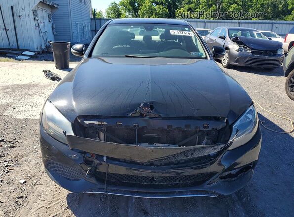 55SWF4KB5HU223936 2017 MERCEDES-BENZ C Black Вид спереду