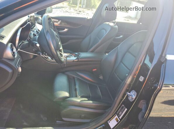55SWF4KB5HU223936 2017 MERCEDES-BENZ C Black Вид салону спереду