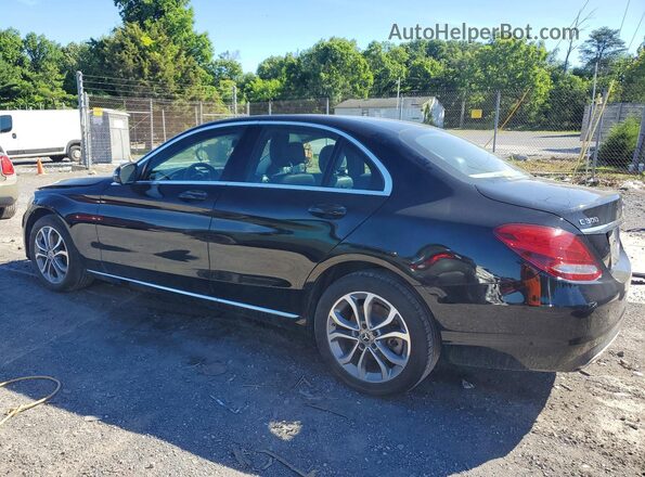 55SWF4KB5HU223936 2017 MERCEDES-BENZ C Black Задня ліва чверть